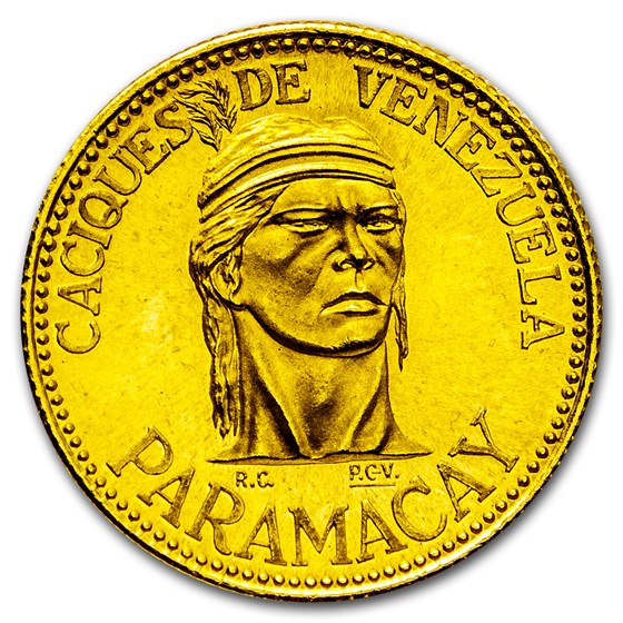 Venezuela 6 Grams Gold Caciques de Venezuela (Random) Venezuela 6 Grams Gold Caciques de Venezuela (Random)